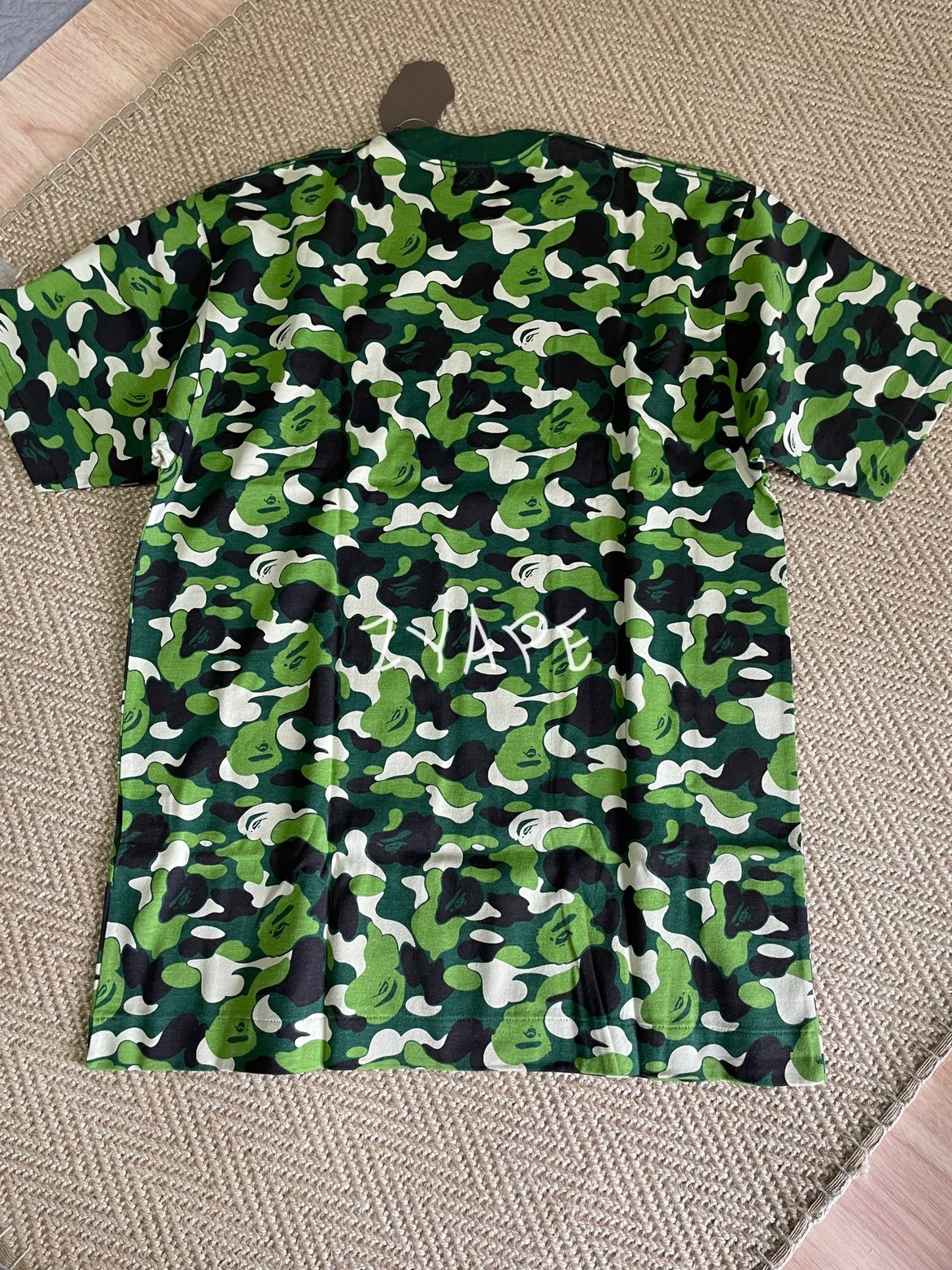 现货bape迷彩水钻abccamo日系流行休闲圆领t恤