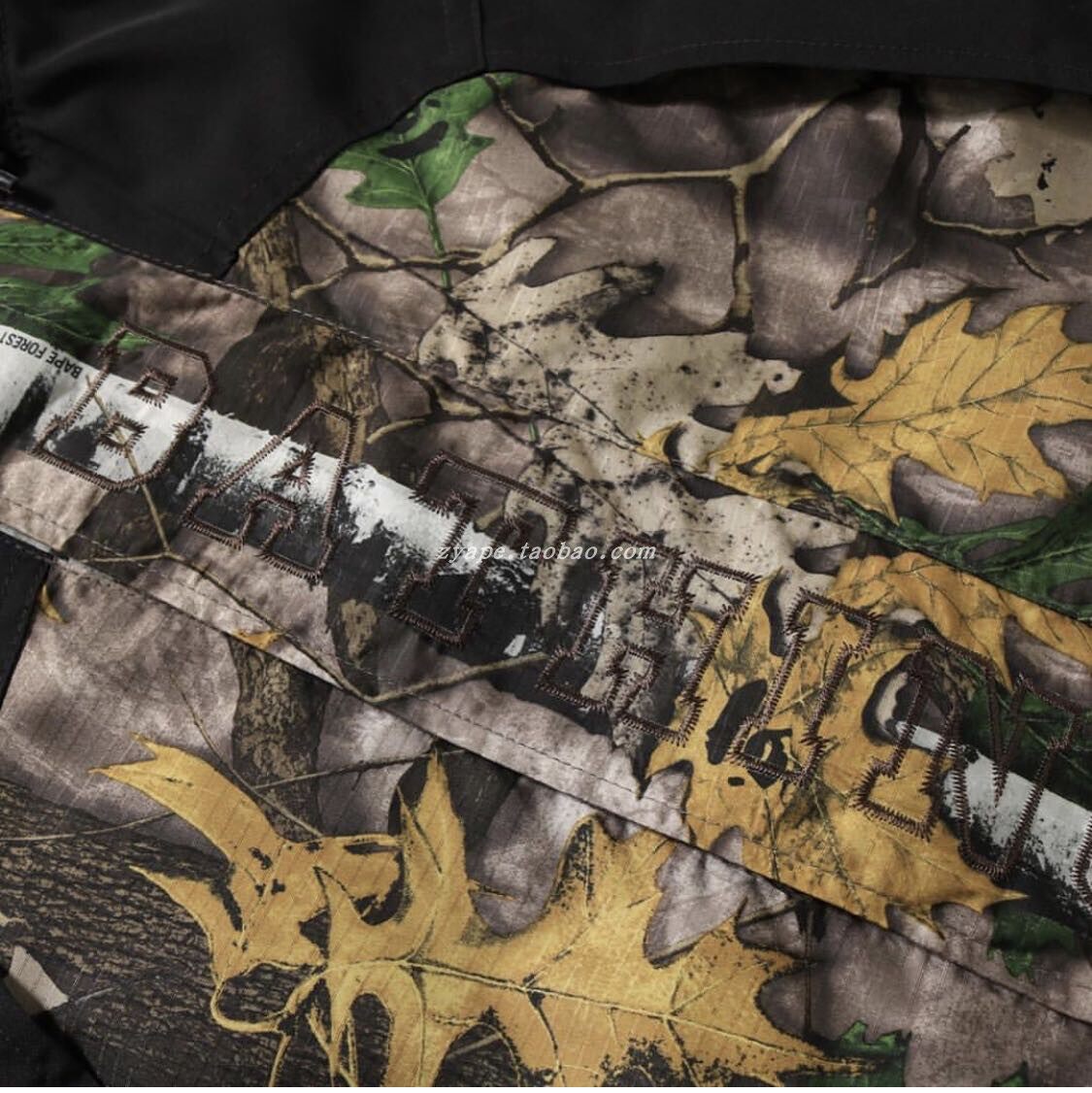 树叶现货bapeforestcamosnowboard迷彩冲锋衣夹夹克