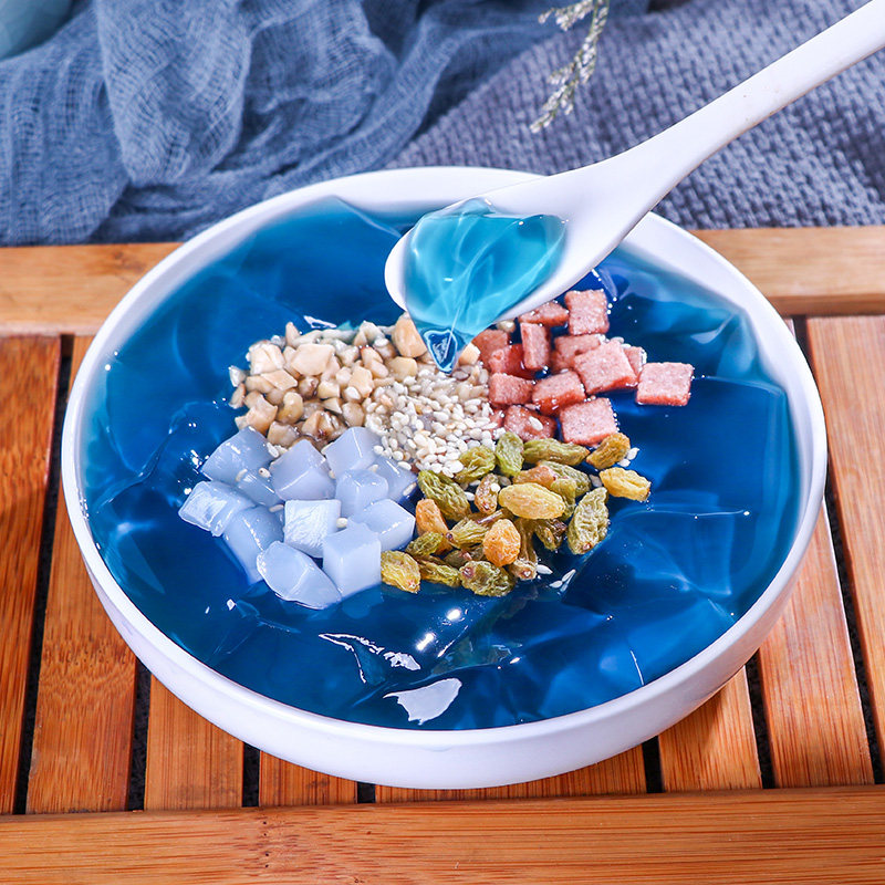 彩色伴侣凉粉白凉粉手工自制家用冰粉冰冰创意其它饮品