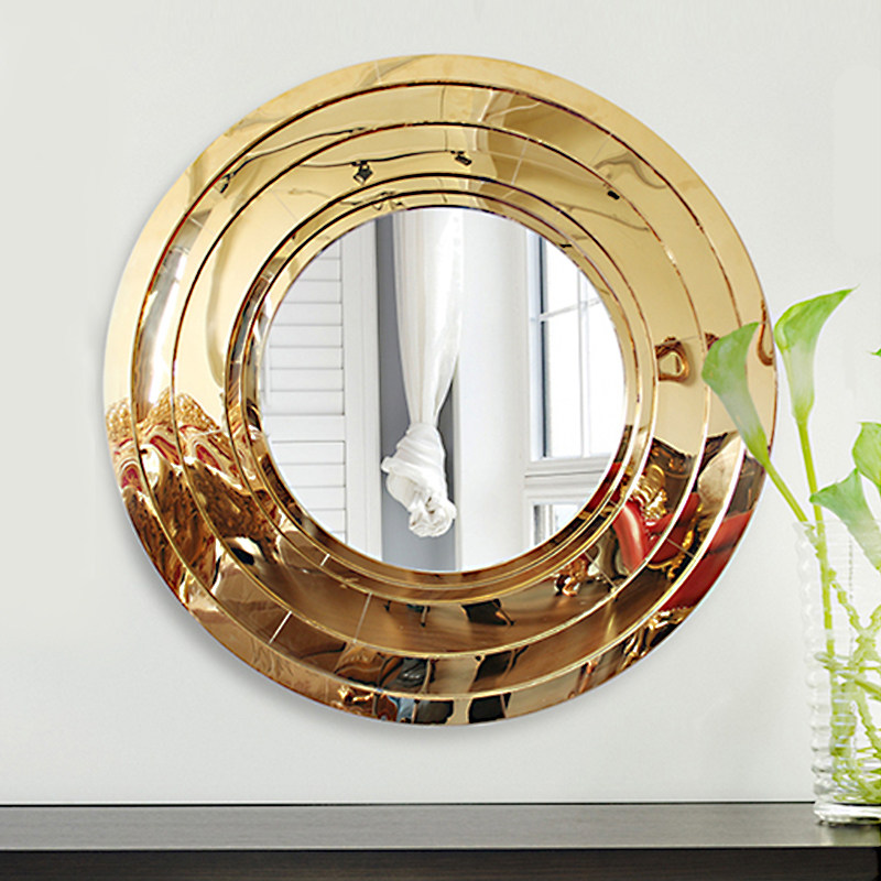 法式玄关会所别墅客厅铜色轻奢黄铜色电镀金属其他