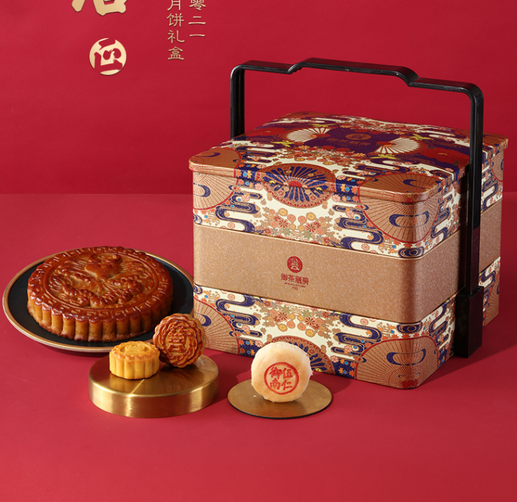 御茶膳房中秋节高档月饼礼盒盒装典乐汉唐莲蓉月饼