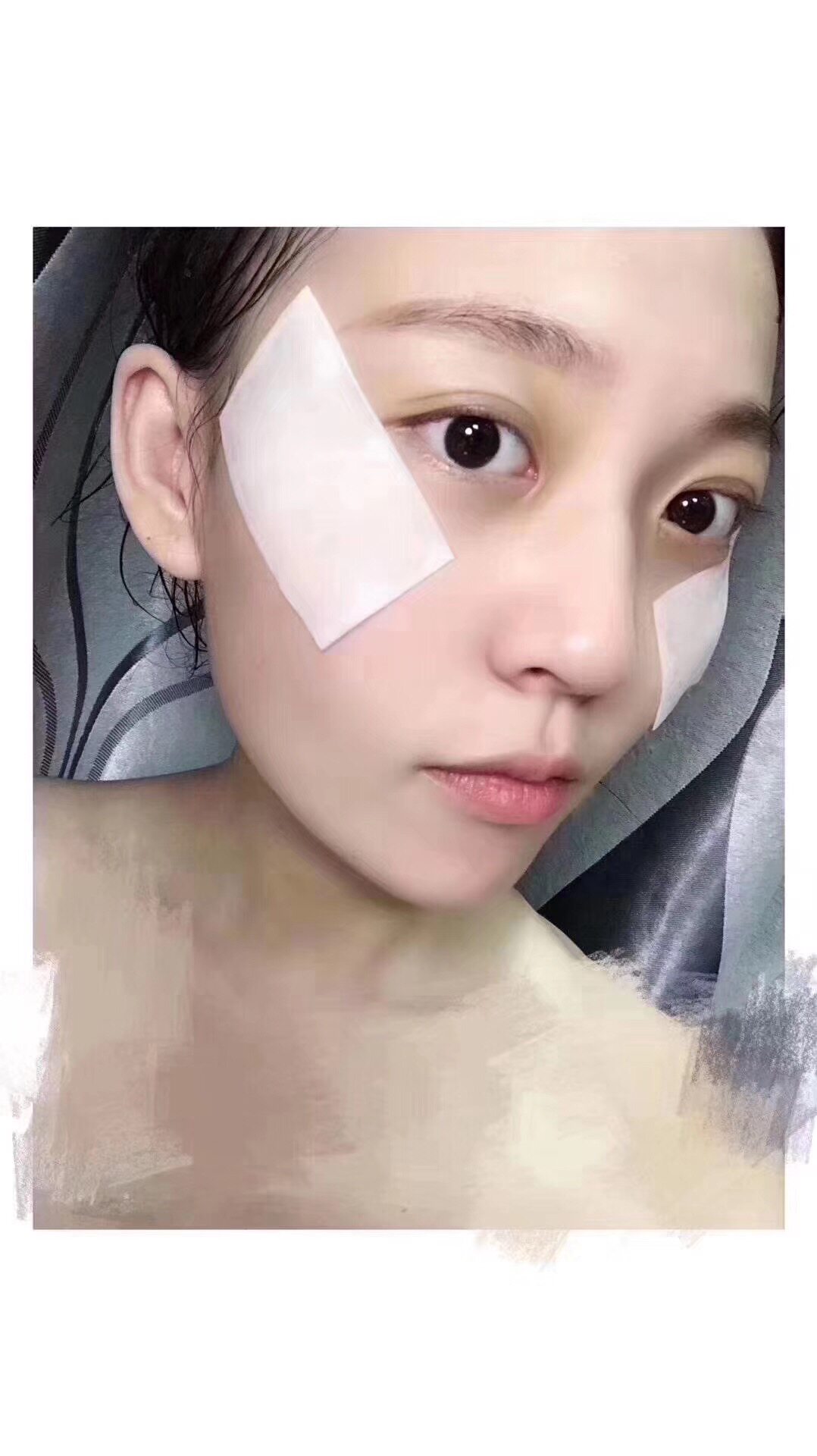 艺霏巴布贴面面膜脸颊传明酸膜56片淡化痘印贴片面膜