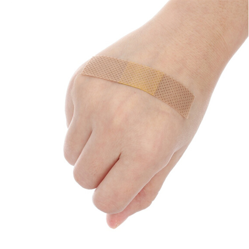 100片家庭装亲肤透气创可贴 无纺布棉胶带贴伤口防护创口贴经济型