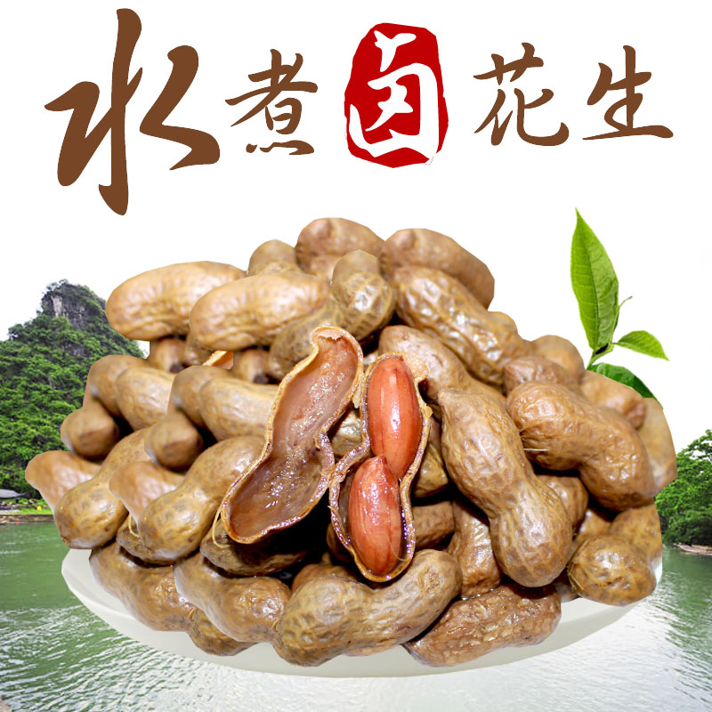 花生水煮七哥重庆生煮卤味五香带壳咸干盐水花生