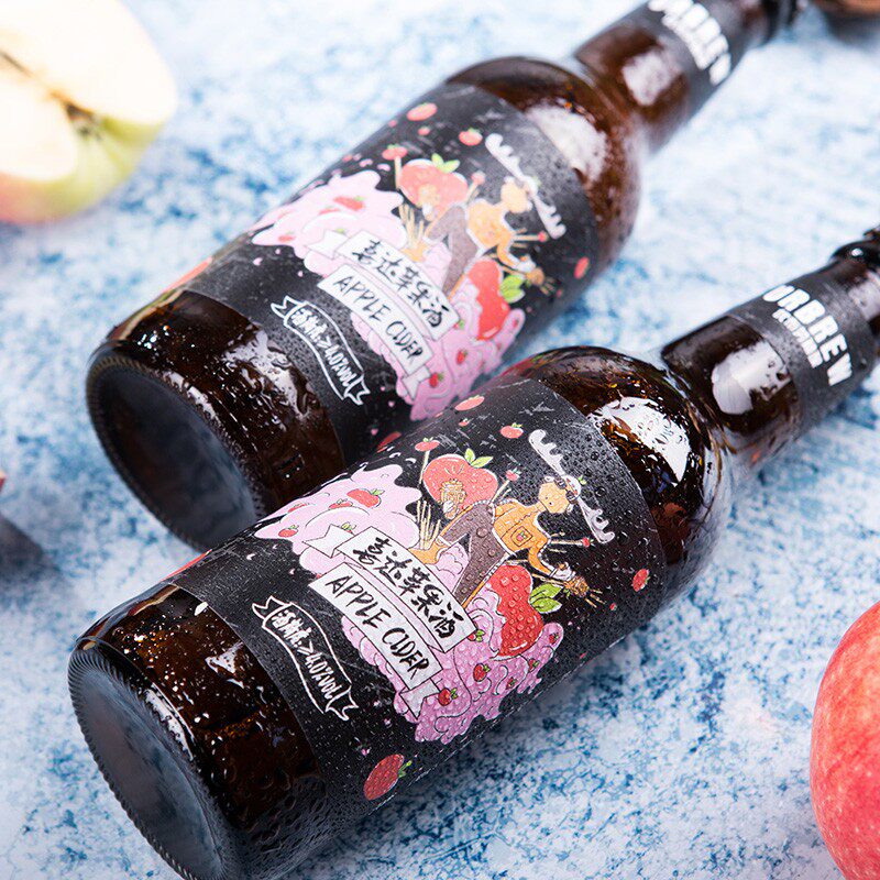 啤酒优布劳喜达苹果酒国产精酿果味24瓶装330ml啤酒