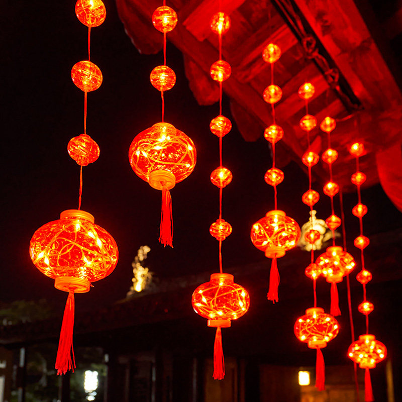 新年装饰灯led彩灯闪灯串灯满天星阳台春节过年装饰灯