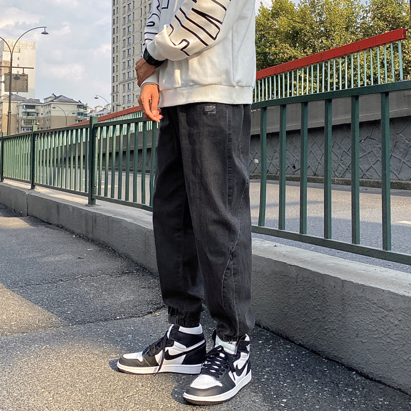 裤子aj1牛仔潮男乐同余文乐余文潘玮柏震岳潮鞋牛仔裤