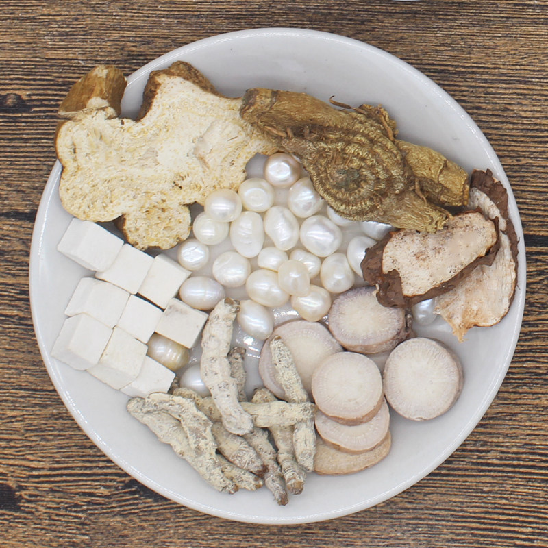 七子白面膜粉纯中药正品七子白粉珍珠粉美容院用美白祛斑补水去黄_双