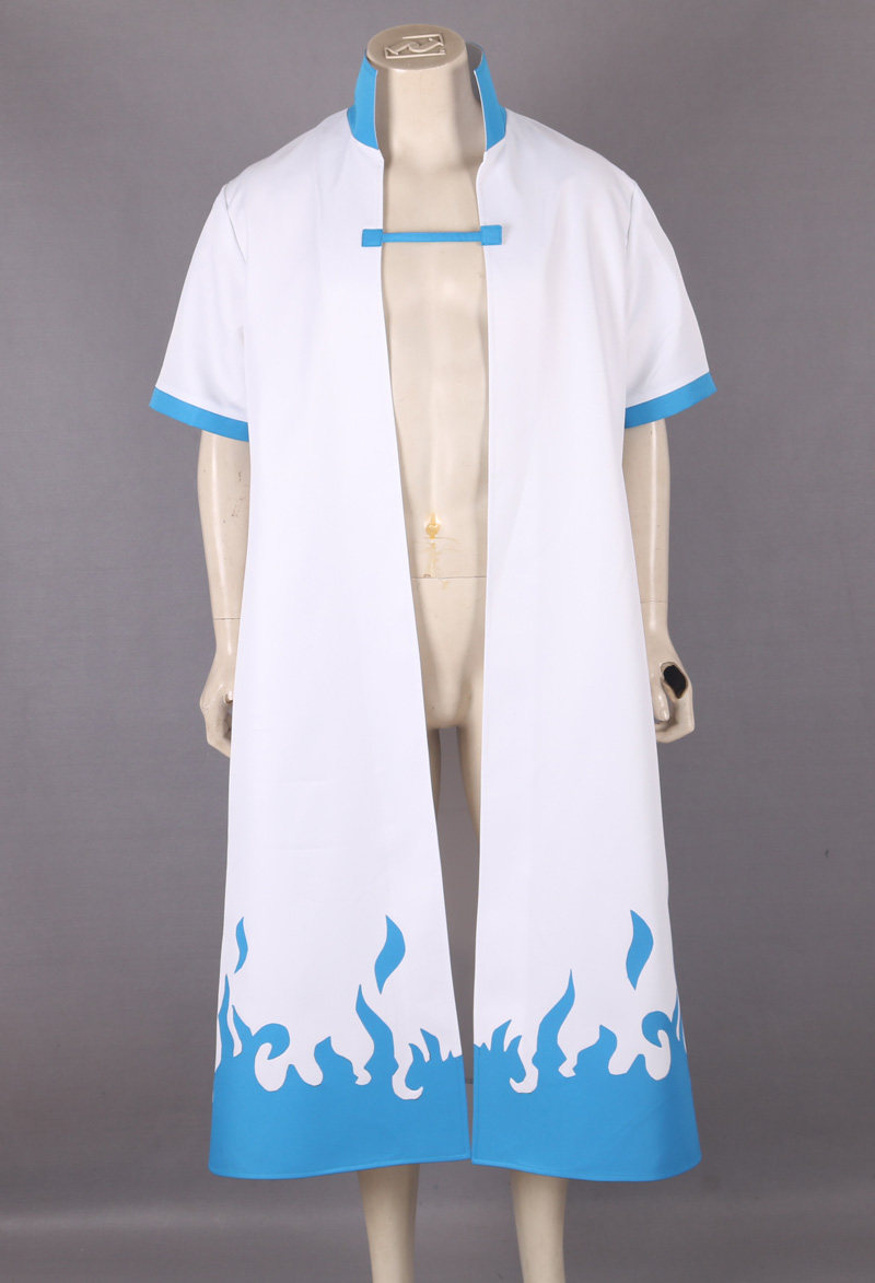 日系动漫水影忍者蓝火四代目火影披风无字游戏cosplay男装