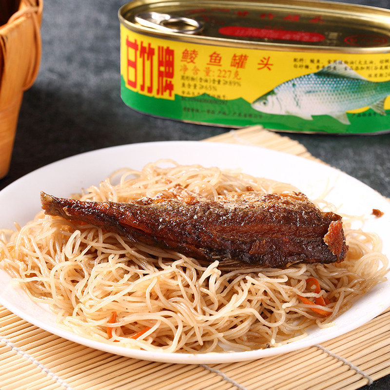 携带下饭炒菜小吃食鱼装便竹牌组合3罐227g鱼类罐头