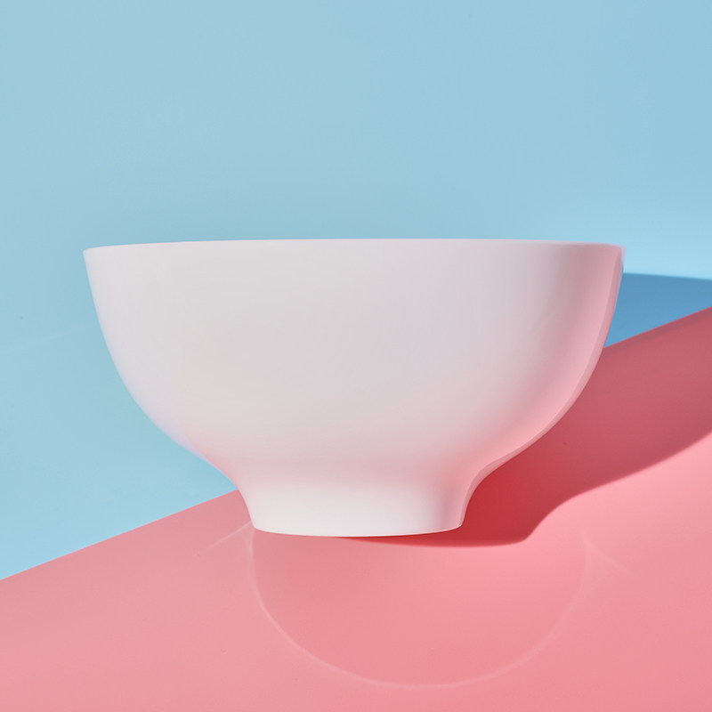 隆达骨瓷干饭人碗纯色日式盘套装家用深盘子乔迁之喜送礼实用餐具