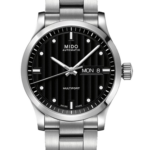 美度舵手时尚经典机械手表全自动腕表瑞士休闲商务男士钢带表m005