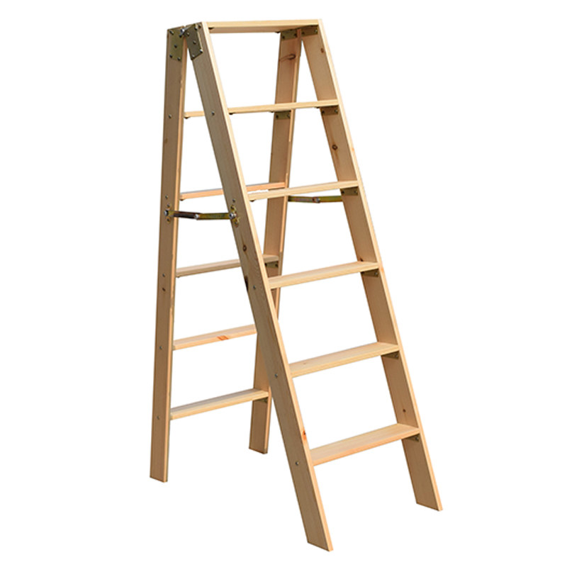 凳木木梯梯子登高凳子双侧木质松木花盆架子家用梯