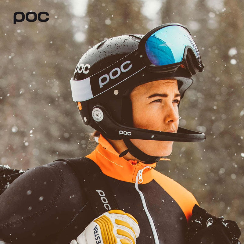 poc男女款滑雪头盔雪盔单双板滑雪竞技防撞护颚防护装备spin芯片