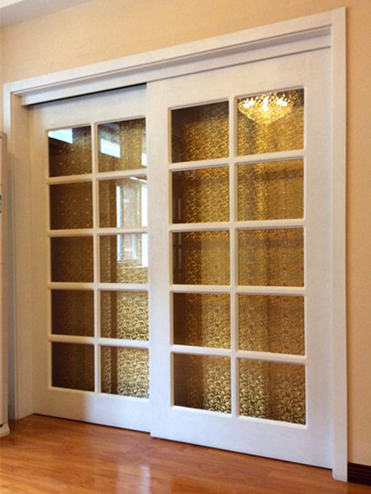 千禧园实木烤漆厨房双移门 推拉门吊趟门 轨道吊滑门 客厅玻璃门