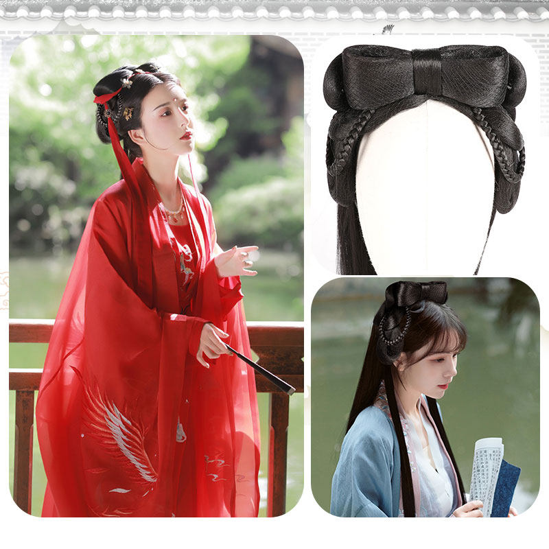 假发头套汉服古装一体式整顶造型古代日常整顶假发