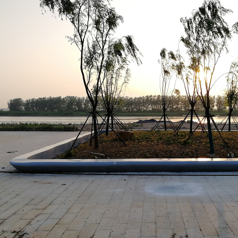 户外玻璃钢休闲椅圆弧弧形组合休息长条凳子公园休闲椅系列