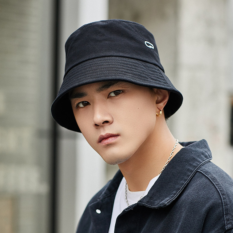 男士渔夫帽大帽檐春秋潮牌嘻哈夏季防晒太阳帽帽子