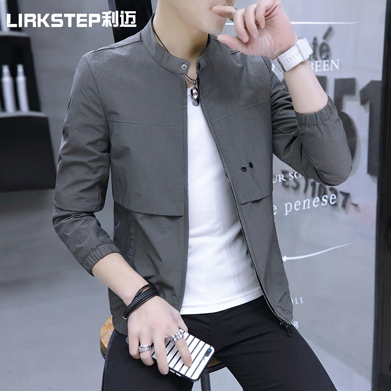 男士外套春季修身韩版潮流2022新款棒球服夹克男装春秋款上衣休闲