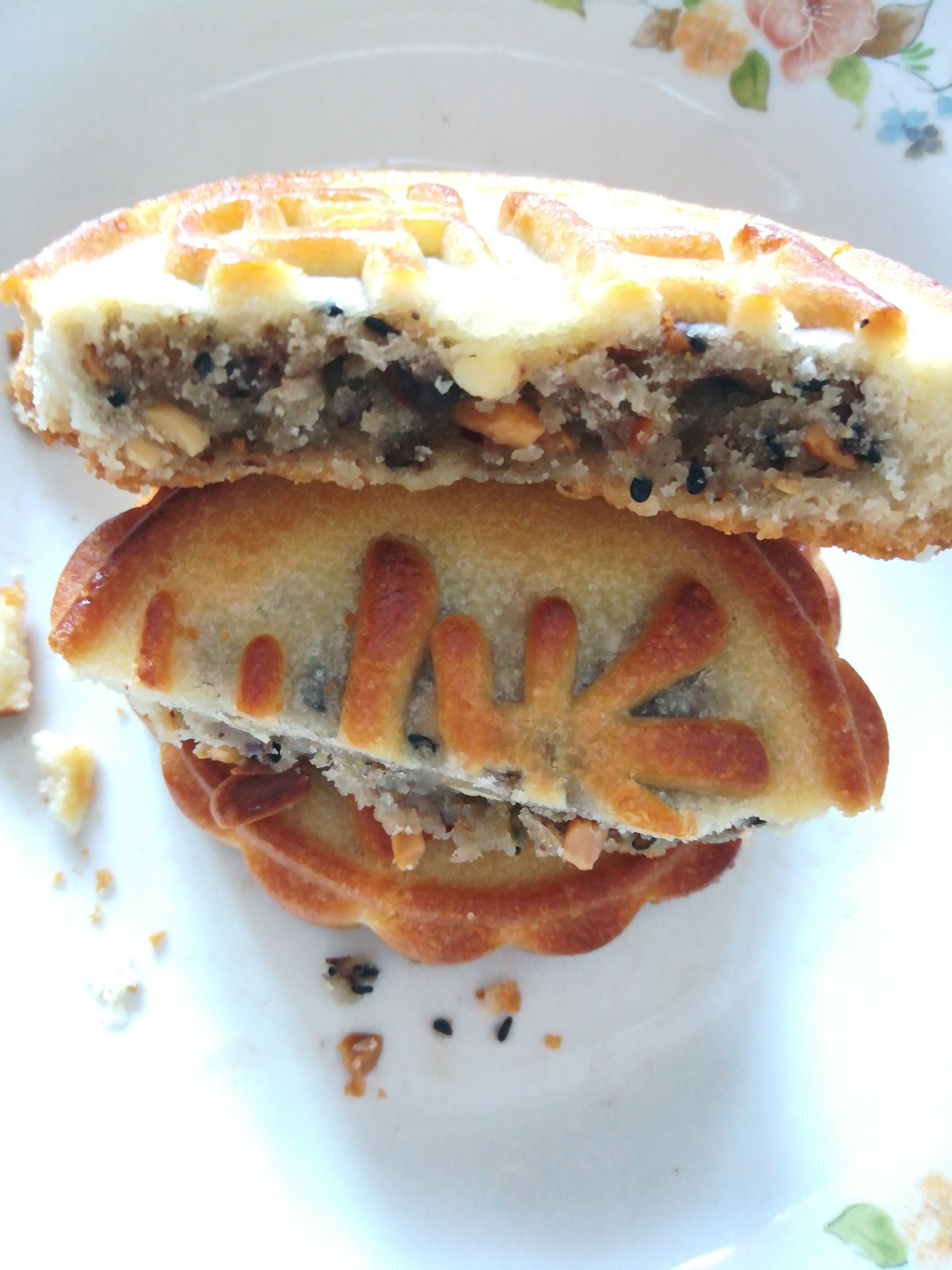 群方食品老式传统正宗手工大个京式五仁月饼酥皮独立包装散装糕点