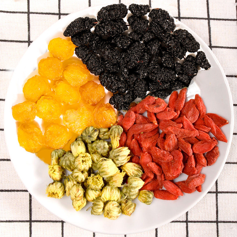 枸杞菊花杏林草堂桑葚龙眼茶桑干泡花茶组合养生茶