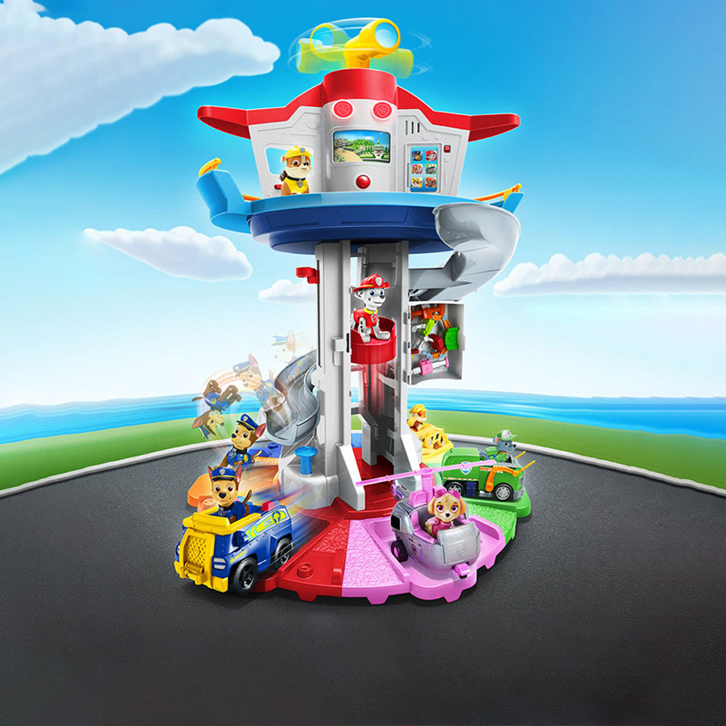 汪汪队立大功玩具总部基地了望塔超大瞭望望塔套装汪汪电动