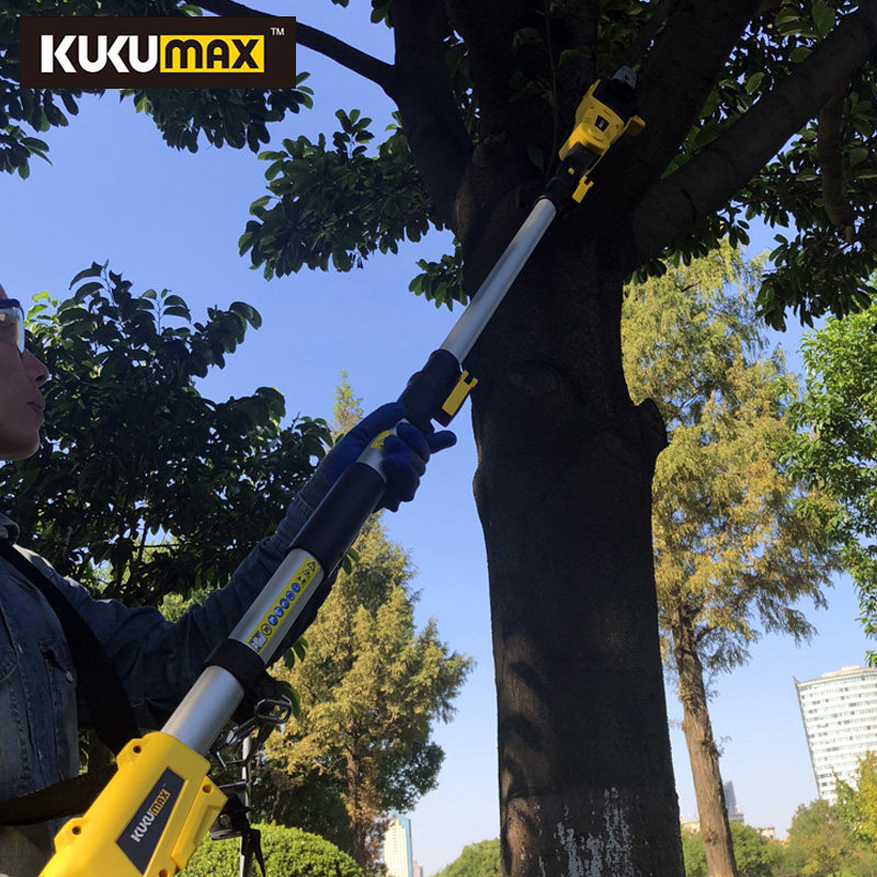 高空伸缩电动高枝锯链锯电锯加长家用插电锯子手工锯