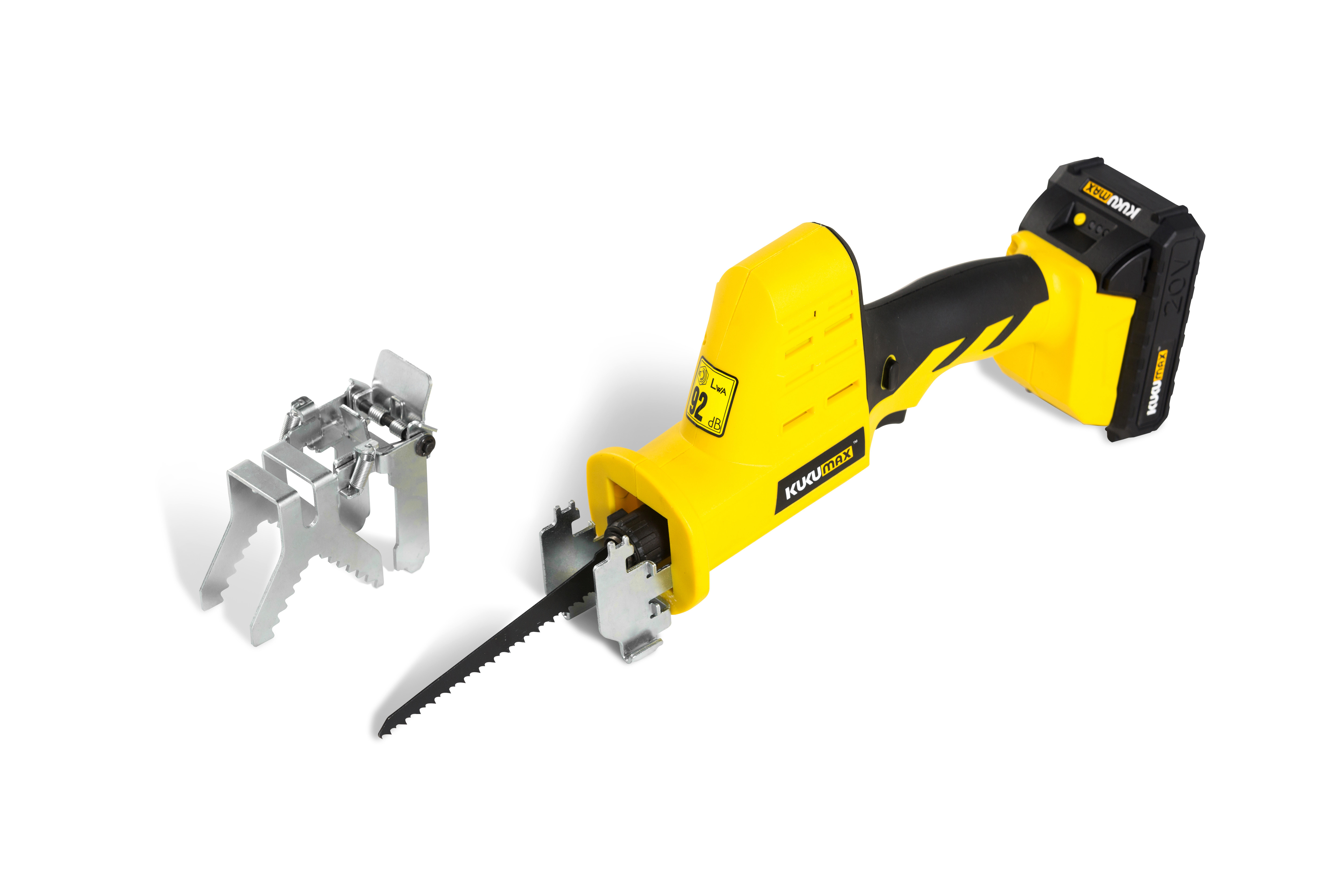 百世20v锂电充电式往复电动花园家用多功能手持手工锯