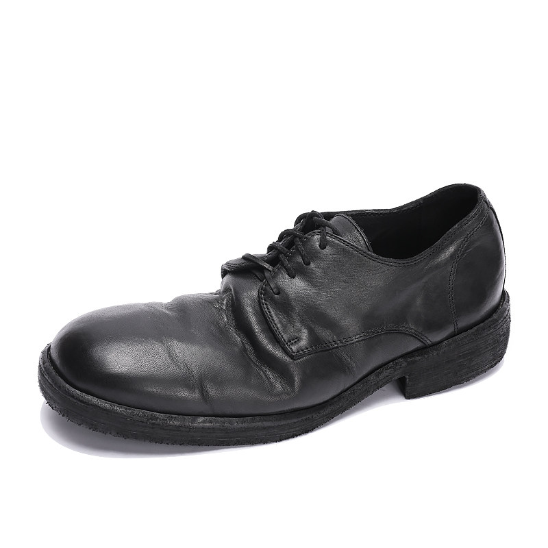 dreambox钧博大头休闲皮鞋手工固特异皮底英伦商务休闲皮鞋