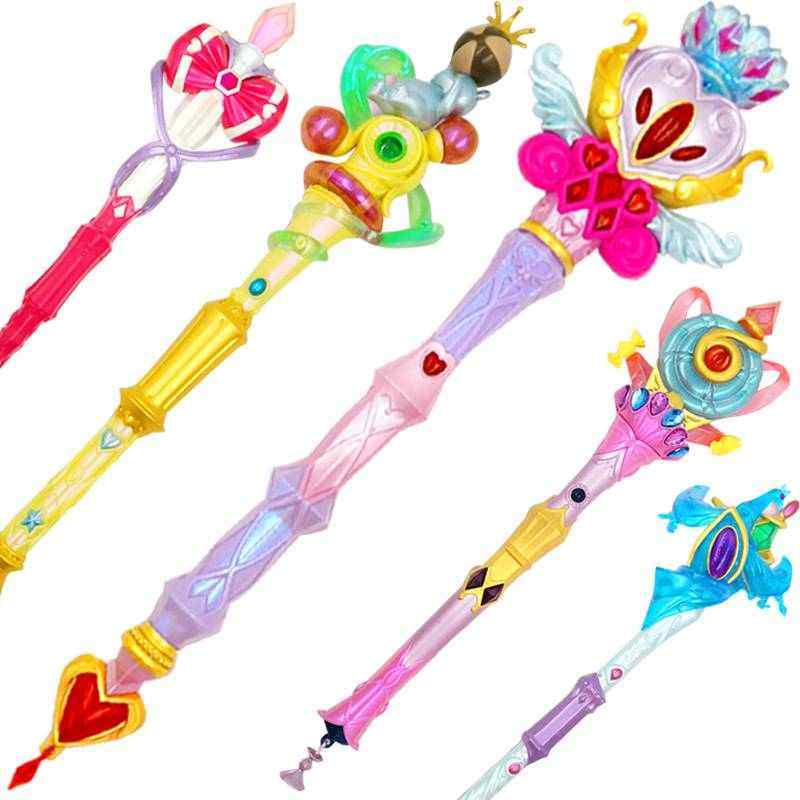 叶罗丽心蕊宝杖发光孔雀魔法棒女孩夜萝莉娃娃公主发光玩具