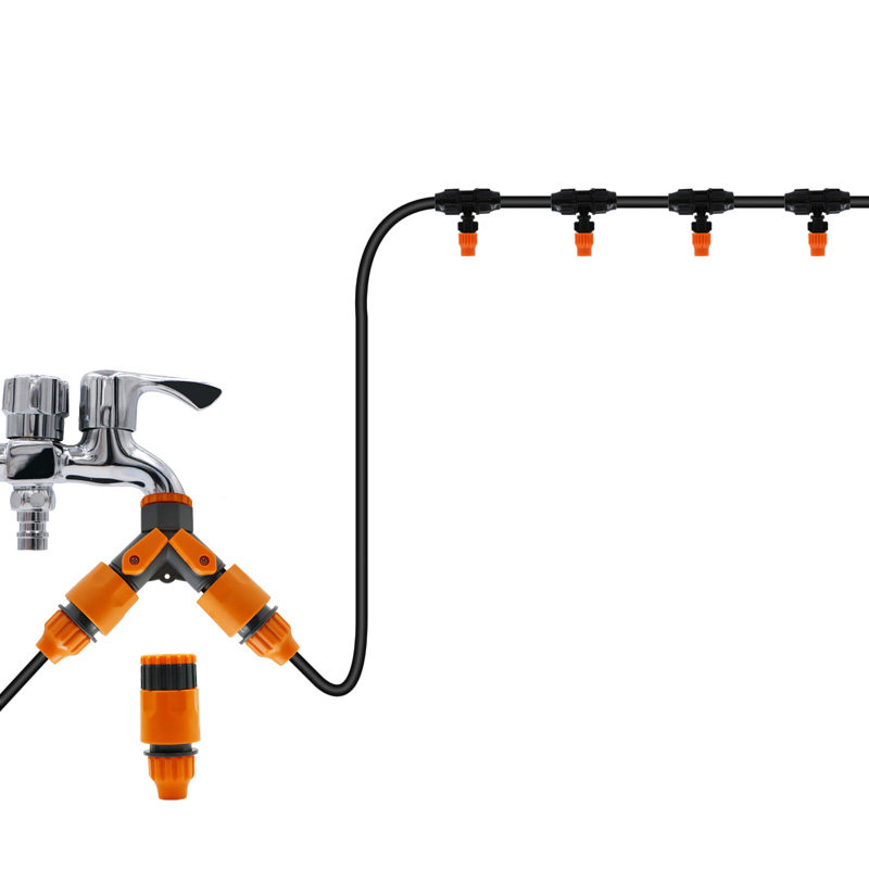 家用农用微喷可调喷雾喷头套装屋顶降温自动雾化微喷