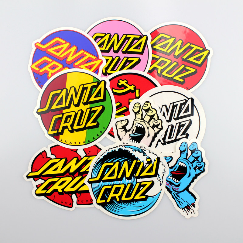 进口independentsantacruz滑板贴纸indy因地鬼手logo贴画滑板