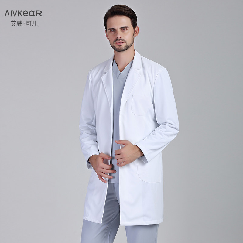 医师医生白大褂短款长袖药店整容白大衣医生袍韩版修身工作服男女