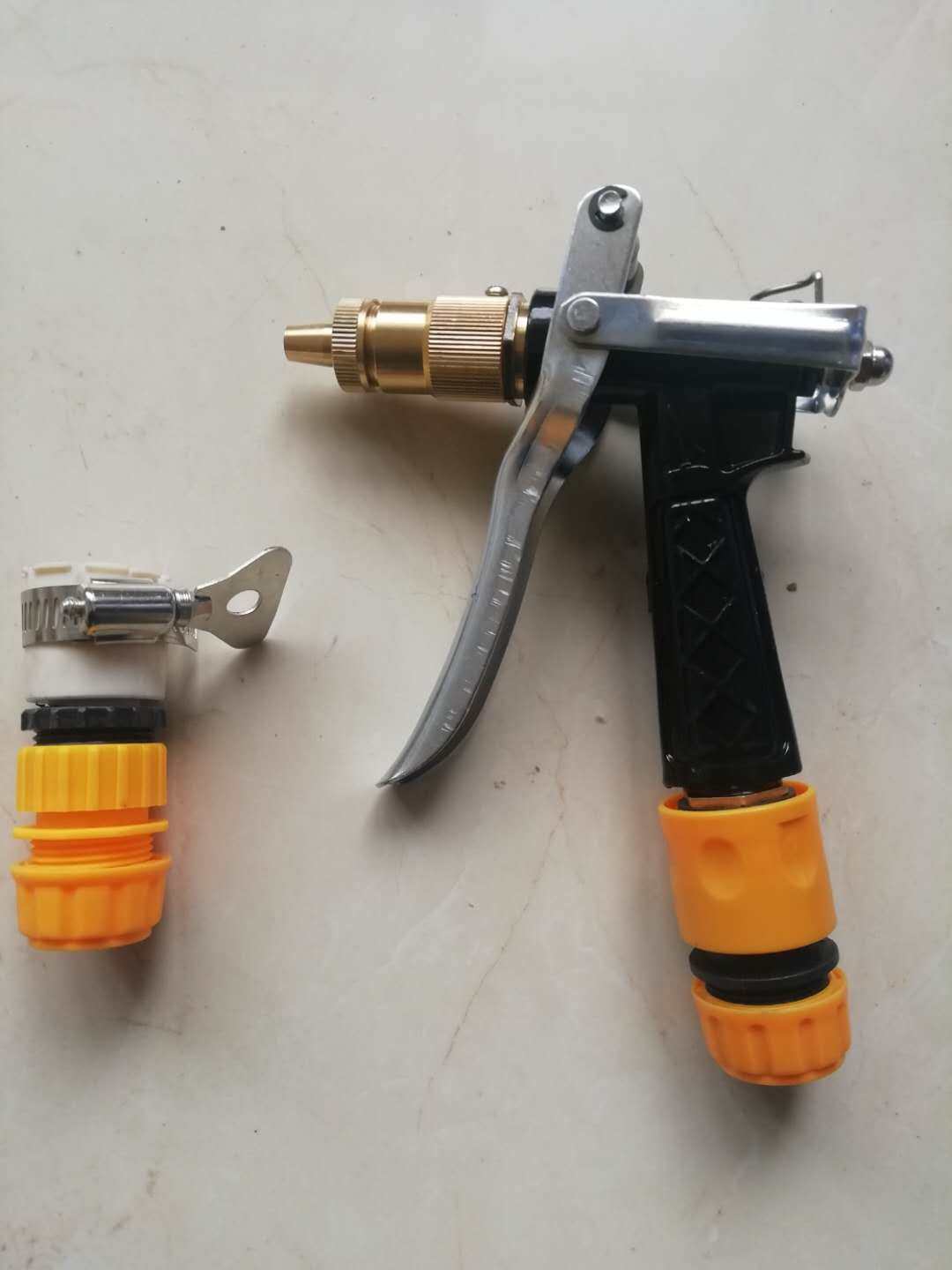 水枪浇花水管洗车金属铜枪头高压水龙头洗车水枪