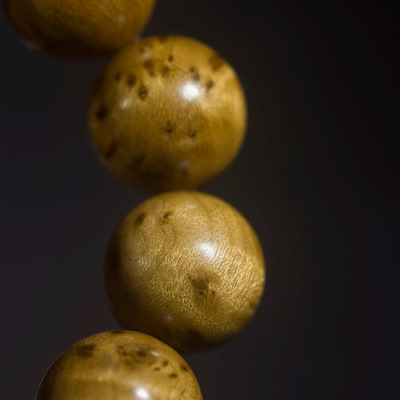 瘤疤四川金丝楠木男士手串老料满金丝高密文玩佛珠手链