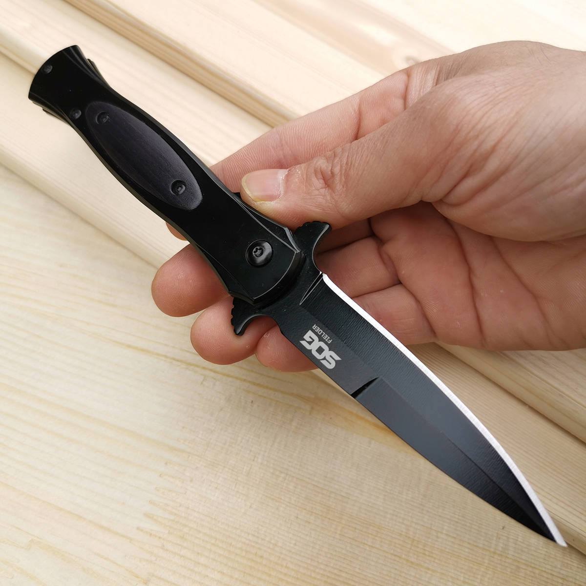 折叠折刀户外刀具防身冷兵器菊田水果小刀开刃其他户外刀具