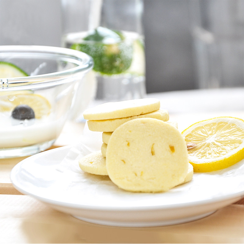 今扬纤宜蔗糖添加清新柠檬曲奇饼干孕妇儿童曲奇饼干