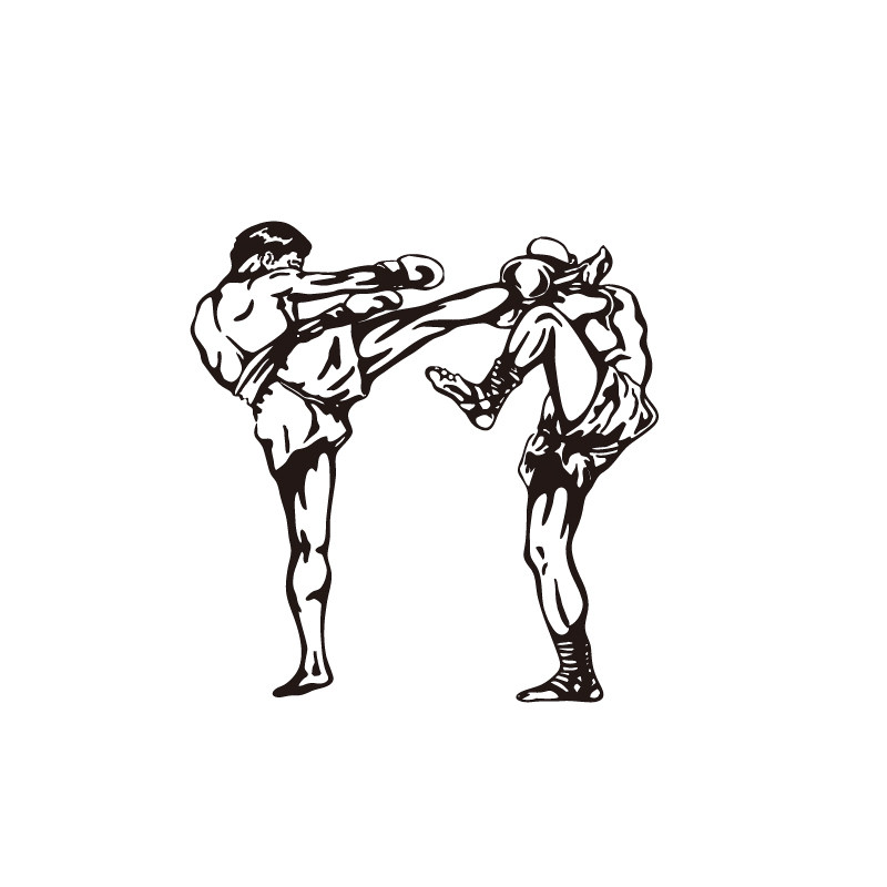 格斗自粘防水墙贴健身瑜珈精雕壁纸武馆易背景软装墙贴