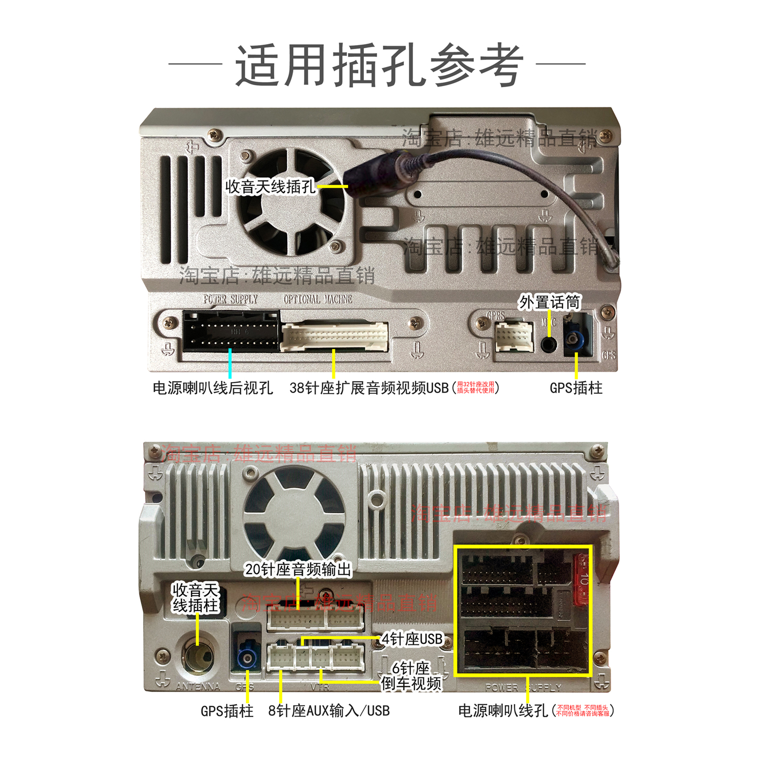 飞歌gs2背面插头图解图片