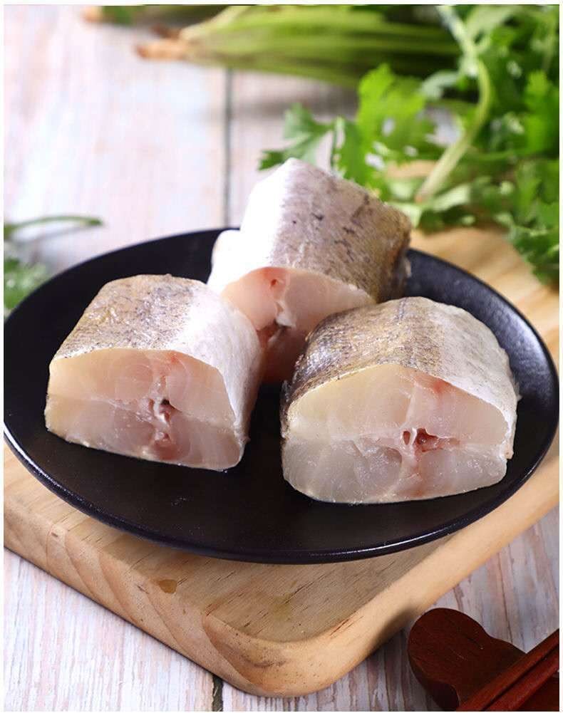 国产鳕鱼段新鲜海鲜水产冷冻无头鱼银狭鳕鱼宝宝东北明太鱼