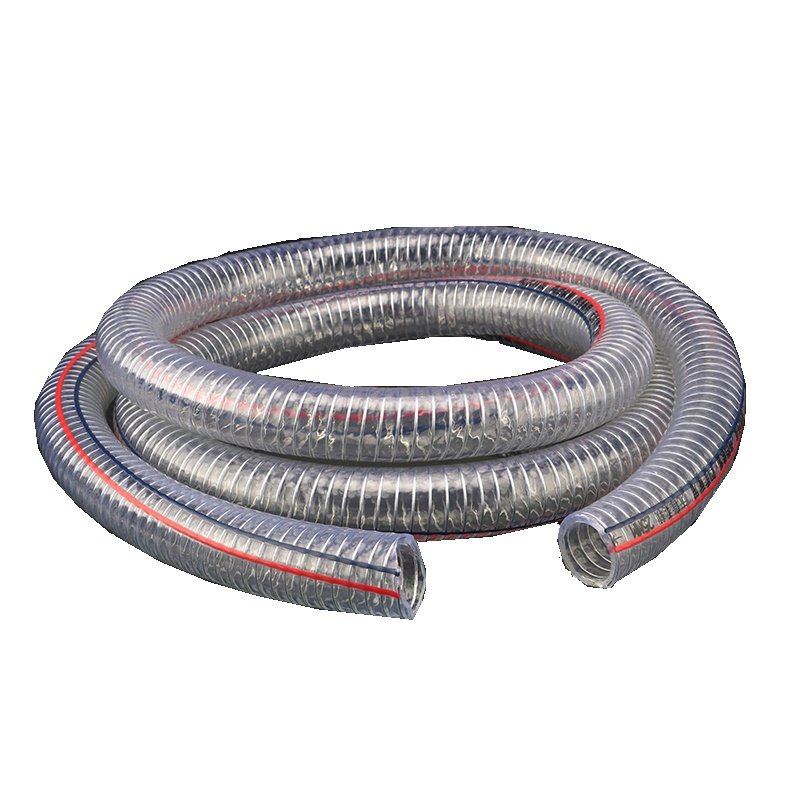 pvc透明钢丝软管耐高温高压抽油管抗冻真空6分1寸1,5寸2寸3寸水管