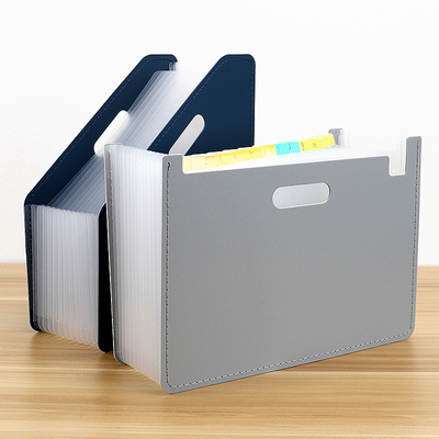 得力风琴包13格a4收纳夹可拉伸站立式多功能试卷夹