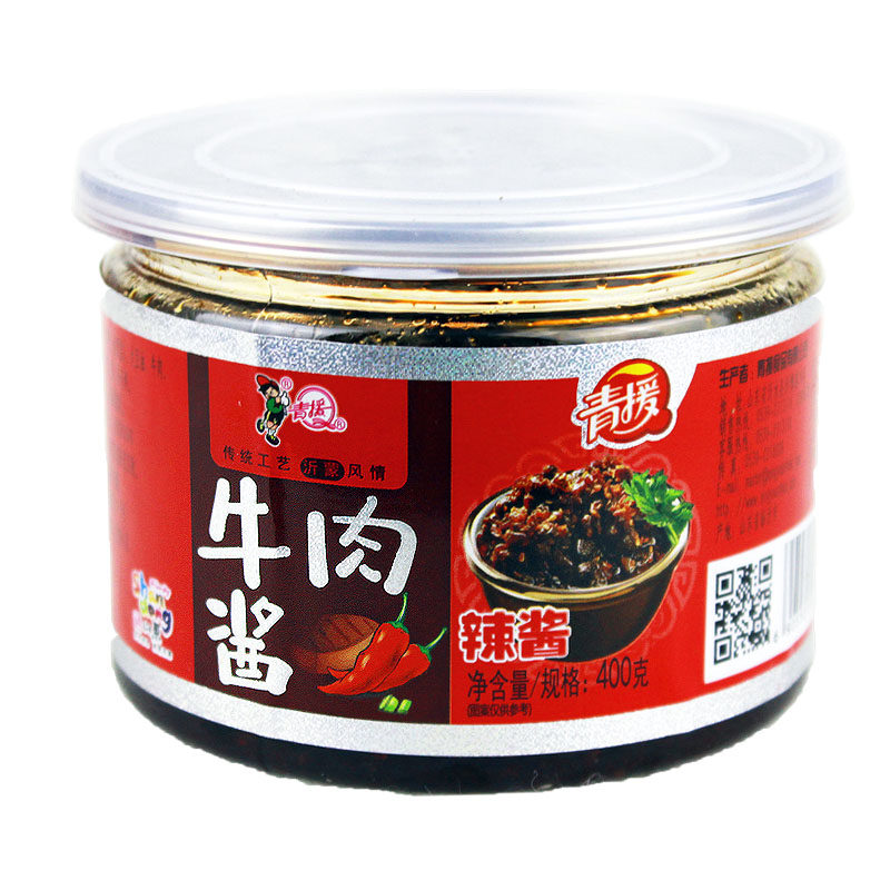 青援山东临沂沂蒙山特产沂水食品香辣牛肉肉酱酱类调料