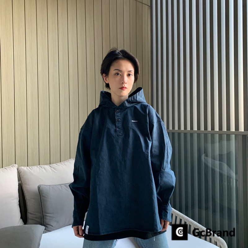 GcBrand FdbF DCDT 水洗刺绣鲸鱼卫衣余文乐连帽衬衫夹克外套男装