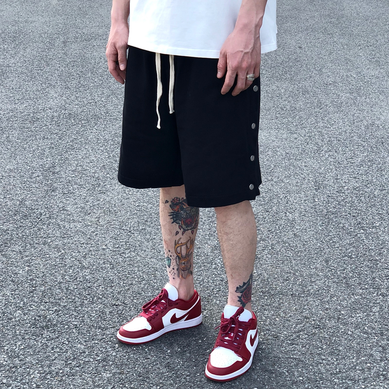 高街fog美式篮球运动休闲训练排扣短裤男夏季潮牌ins潮流五分裤子