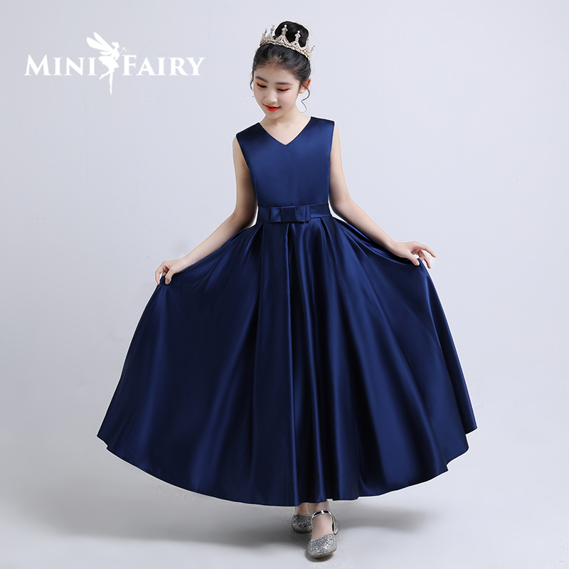 女儿儿童晚礼服高贵音乐会小提琴朗诵演出服女童洋气儿童礼服