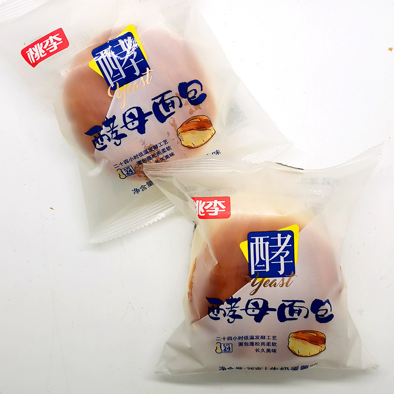 桃李酵母面包75g早餐手撕巧克力牛奶西式小蛋糕传统西式糕点