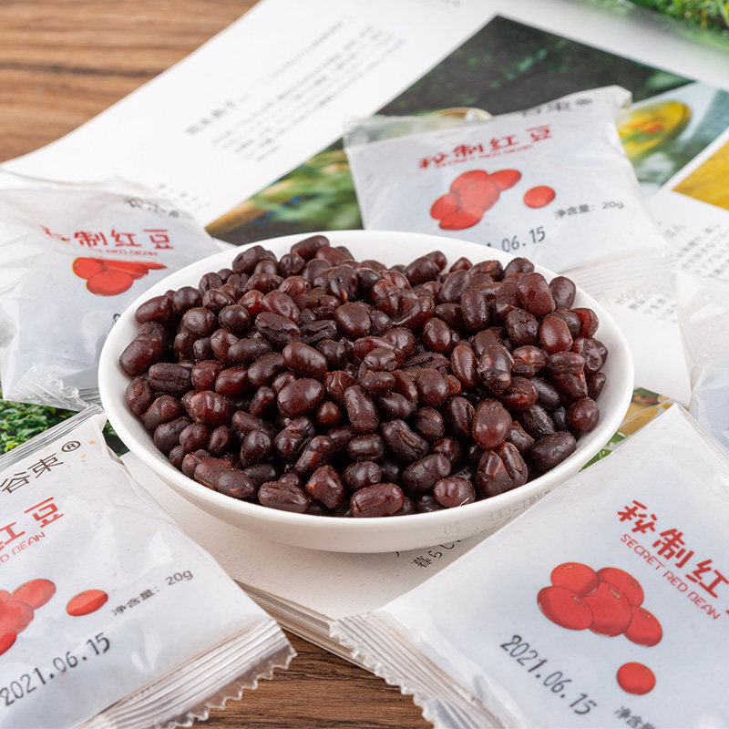 谷束红豆奶茶秘制红豆30包即食密豆糖纳红豆甜品配料奶茶原料