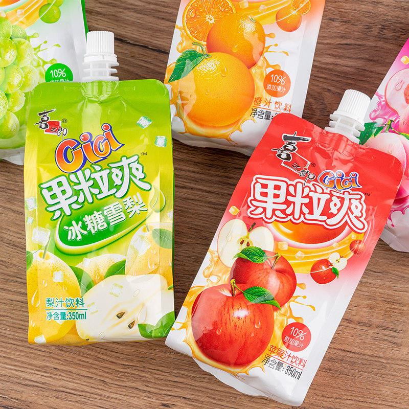 果汁饮料喜之郎cici果粒350ml椰果多口口味任选果冻