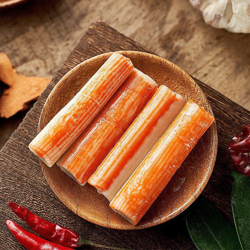 安井仿蟹柳蟹冷冻速冻火锅丸子干锅烧烤关东蟹类制品